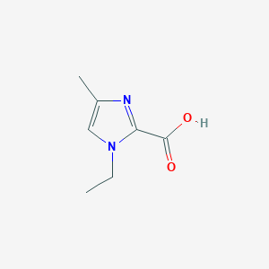 molecular formula C7H10N2O2 B2918211 1-乙基-4-甲基-1H-咪唑-2-羧酸 CAS No. 2279122-73-3