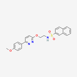N-(2-((6-(4-methoxyphenyl)pyridazin-3-yl)oxy)ethyl)naphthalene-2-sulfonamide