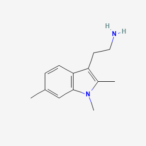 molecular formula C13H18N2 B2918228 2-(1,2,6-trimethyl-1H-indol-3-yl)ethanamine CAS No. 1185298-59-2; 82626-48-0; 929964-52-3