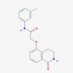 2-((1-oxo-1,2,3,4-tetrahydroisoquinolin-5-yl)oxy)-N-(m-tolyl)acetamide