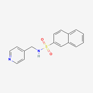 molecular formula C16H14N2O2S B2918236 N-[(pyridin-4-yl)methyl]naphthalene-2-sulfonamide CAS No. 324776-06-9