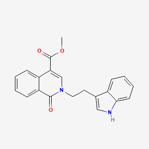 molecular formula C21H18N2O3 B2918244 methyl 2-[2-(1H-indol-3-yl)ethyl]-1-oxo-1,2-dihydro-4-isoquinolinecarboxylate CAS No. 383148-69-4