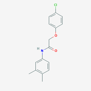 molecular formula C16H16ClNO2 B291825 2-(4-chlorophenoxy)-N-(3,4-dimethylphenyl)acetamide 