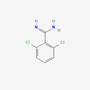 molecular formula C7H6Cl2N2 B2918256 2,6-Dichloro-benzamidine CAS No. 3797-84-0; 38980-96-0