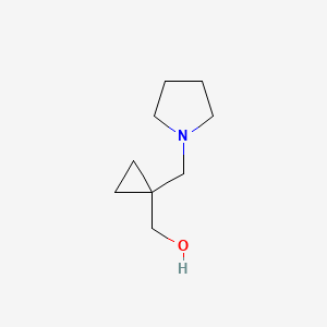 molecular formula C9H17NO B2918276 [1-(Pyrrolidin-1-ylmethyl)cyclopropyl]methanol CAS No. 1174666-14-8