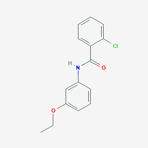 molecular formula C15H14ClNO2 B291828 2-chloro-N-(3-ethoxyphenyl)benzamide 