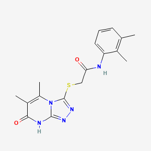 2-((5,6-dimethyl-7-oxo-7,8-dihydro-[1,2,4]triazolo[4,3-a]pyrimidin-3-yl)thio)-N-(2,3-dimethylphenyl)acetamide