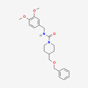 4-((benzyloxy)methyl)-N-(3,4-dimethoxybenzyl)piperidine-1-carboxamide