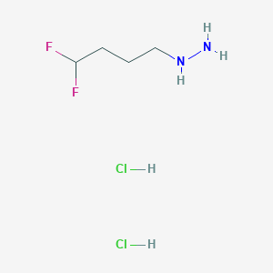 4,4-Difluorobutylhydrazine;dihydrochloride