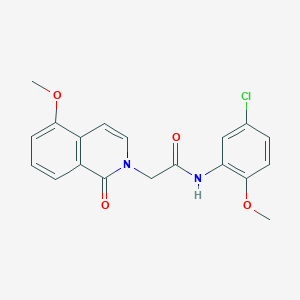 N-(5-chloro-2-methoxyphenyl)-2-(5-methoxy-1-oxoisoquinolin-2-yl)acetamide