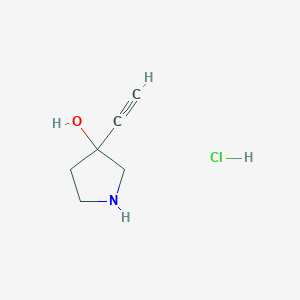 3-Ethynylpyrrolidin-3-ol hydrochloride