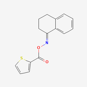 molecular formula C15H13NO2S B2918304 2-({[3,4-二氢-1(2H)-萘甲亚氨基]氧羰基})噻吩 CAS No. 383148-77-4