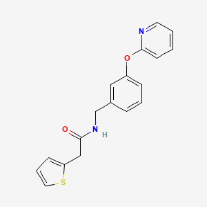 N-(3-(pyridin-2-yloxy)benzyl)-2-(thiophen-2-yl)acetamide