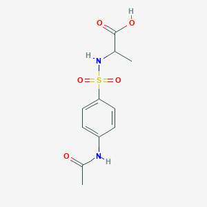 2-(4-Acetamidobenzenesulfonamido)propanoic acid