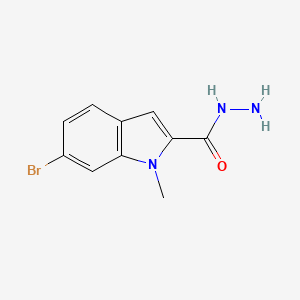 molecular formula C10H10BrN3O B2918317 6-Bromo-1-methylindole-2-carbohydrazide CAS No. 2375259-08-6