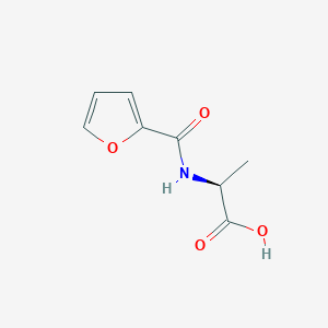 molecular formula C8H9NO4 B2918318 (2S)-2-(furan-2-ylformamido)propanoic acid CAS No. 462599-69-5