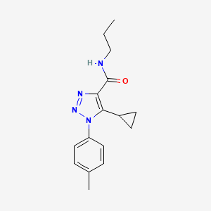 5-cyclopropyl-1-(4-methylphenyl)-N-propyl-1H-1,2,3-triazole-4-carboxamide