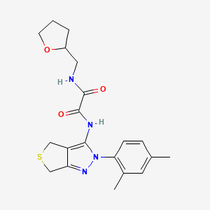 N-[2-(2,4-dimethylphenyl)-2H,4H,6H-thieno[3,4-c]pyrazol-3-yl]-N'-[(oxolan-2-yl)methyl]ethanediamide