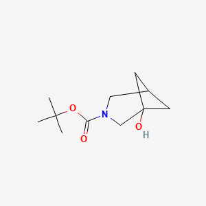 molecular formula C11H19NO3 B2918339 叔丁基 1-羟基-3-氮杂双环[3.1.1]庚烷-3-羧酸酯 CAS No. 2385804-87-3