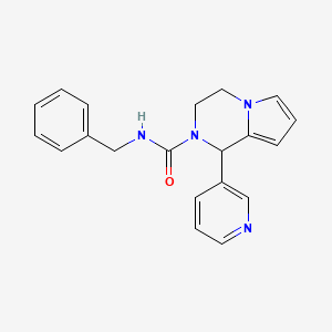 N-benzyl-1-(pyridin-3-yl)-1H,2H,3H,4H-pyrrolo[1,2-a]pyrazine-2-carboxamide