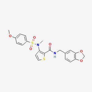 molecular formula C21H20N2O6S2 B2918346 4-benzyl-2-[4-(phenoxyacetyl)piperazin-1-yl]pyrido[2,3-b]pyrazin-3(4H)-one CAS No. 1115871-63-0