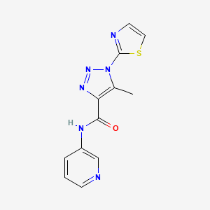 5-methyl-N-(pyridin-3-yl)-1-(thiazol-2-yl)-1H-1,2,3-triazole-4-carboxamide