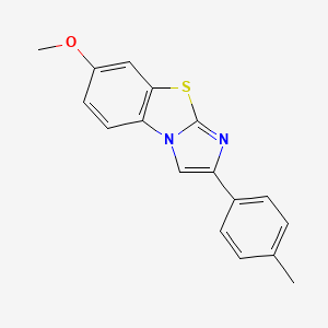 molecular formula C17H14N2OS B2918358 6-Methoxy-2-(4-methylphenyl)imidazo[2,1-b][1,3]benzothiazole CAS No. 727718-21-0