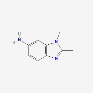 molecular formula C9H11N3 B2918363 1,2-二甲基-1H-苯并[d]咪唑-6-胺 CAS No. 4006-62-6