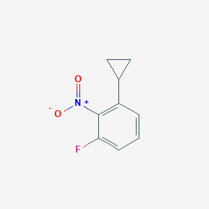 molecular formula C9H8FNO2 B2918377 1-Cyclopropyl-3-fluoro-2-nitrobenzene CAS No. 2366994-61-6