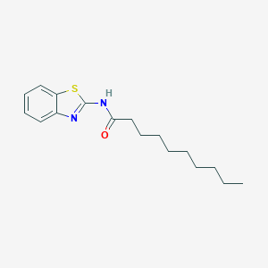 molecular formula C17H24N2OS B291838 N-(1,3-benzothiazol-2-yl)decanamide 