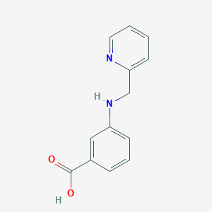 molecular formula C13H12N2O2 B2918384 3-{[(Pyridin-2-yl)methyl]amino}benzoic acid CAS No. 1094347-07-5