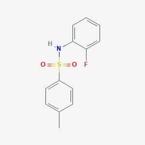 molecular formula C13H12FNO2S B291840 N-(2-fluorophenyl)-4-methylbenzenesulfonamide 