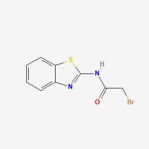 molecular formula C9H7BrN2OS B2918428 N-(1,3-benzothiazol-2-yl)-2-bromoacetamide CAS No. 121189-77-3