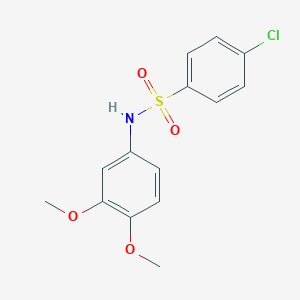 4-chloro-N-(3,4-dimethoxyphenyl)benzenesulfonamide