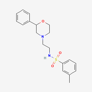 molecular formula C19H24N2O3S B2918440 3-methyl-N-(2-(2-phenylmorpholino)ethyl)benzenesulfonamide CAS No. 954048-42-1