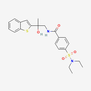 molecular formula C22H26N2O4S2 B2918481 N-(2-(benzo[b]thiophen-2-yl)-2-hydroxypropyl)-4-(N,N-diethylsulfamoyl)benzamide CAS No. 2034472-53-0