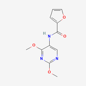 molecular formula C11H11N3O4 B2918483 N-(2,4-dimethoxypyrimidin-5-yl)furan-2-carboxamide CAS No. 1448078-88-3