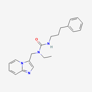 molecular formula C20H24N4O B2918490 1-乙基-1-(咪唑并[1,2-a]吡啶-3-基甲基)-3-(3-苯基丙基)脲 CAS No. 1448063-50-0