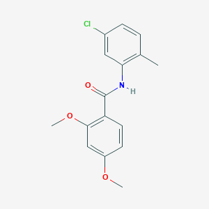 molecular formula C16H16ClNO3 B291850 N-(5-chloro-2-methylphenyl)-2,4-dimethoxybenzamide 