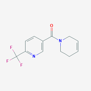 molecular formula C12H11F3N2O B2918512 3,6-Dihydro-2H-pyridin-1-yl-[6-(trifluoromethyl)pyridin-3-yl]methanone CAS No. 2379993-86-7