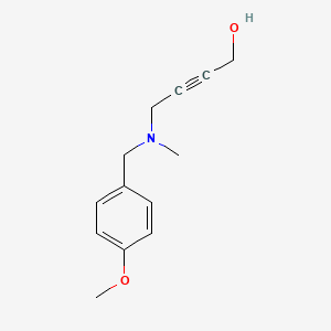 molecular formula C13H17NO2 B2918513 4-((4-Methoxybenzyl)(methyl)amino)but-2-YN-1-OL CAS No. 1416438-71-5