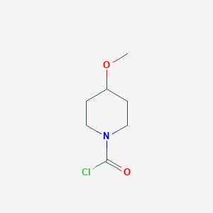molecular formula C7H12ClNO2 B2918516 4-Methoxypiperidine-1-carbonyl chloride CAS No. 1032707-93-9