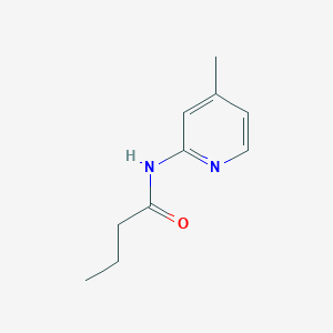 molecular formula C10H14N2O B291852 N-(4-methyl-2-pyridinyl)butanamide 