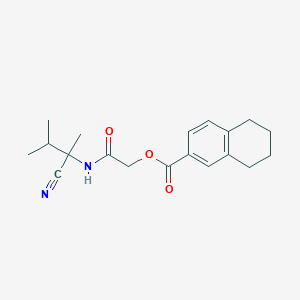 molecular formula C19H24N2O3 B2918527 [(1-Cyano-1,2-dimethylpropyl)carbamoyl]methyl 5,6,7,8-tetrahydronaphthalene-2-carboxylate CAS No. 871544-82-0