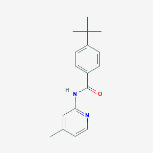 molecular formula C17H20N2O B291853 4-tert-butyl-N-(4-methylpyridin-2-yl)benzamide 