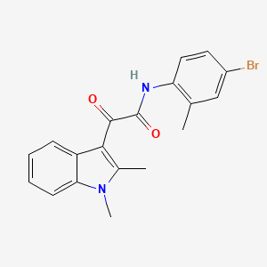 molecular formula C19H17BrN2O2 B2918549 N-(4-溴-2-甲苯基)-2-(1,2-二甲基-1H-吲哚-3-基)-2-氧代乙酰胺 CAS No. 862831-79-6