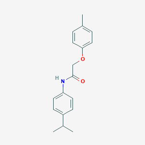 molecular formula C18H21NO2 B291855 N-(4-isopropylphenyl)-2-(4-methylphenoxy)acetamide 
