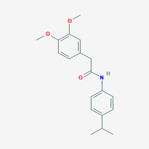 molecular formula C19H23NO3 B291856 2-(3,4-dimethoxyphenyl)-N-(4-isopropylphenyl)acetamide 