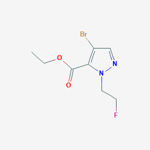 molecular formula C8H10BrFN2O2 B2918561 ethyl 4-bromo-1-(2-fluoroethyl)-1H-pyrazole-5-carboxylate CAS No. 1856062-70-8