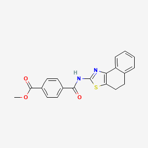 molecular formula C20H16N2O3S B2918562 Methyl 4-(4,5-dihydrobenzo[e][1,3]benzothiazol-2-ylcarbamoyl)benzoate CAS No. 361480-77-5